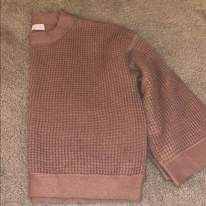 Pink Lily Sweater with Bell Sleeves